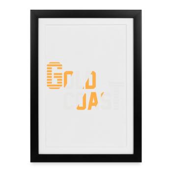 Sunset on the coast - Framed poster (27 × 37 cm) - black - Front