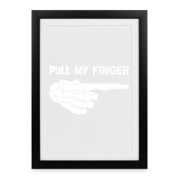Blague mortelle (anglais) - Affiche encadrée (27 × 37 cm) - noir - Devant