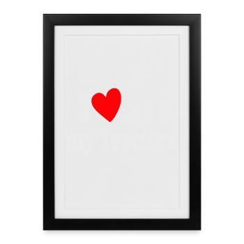 I Love all my Tractors - Framed poster (27 × 37 cm) - black - Front