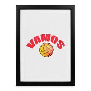 Vamos - Framed poster (27 × 37 cm) - black - Front