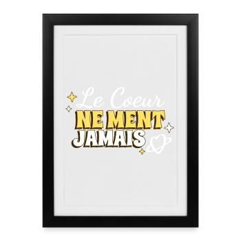 The Heart Never Lies - Framed poster (27 × 37 cm) - black - Front