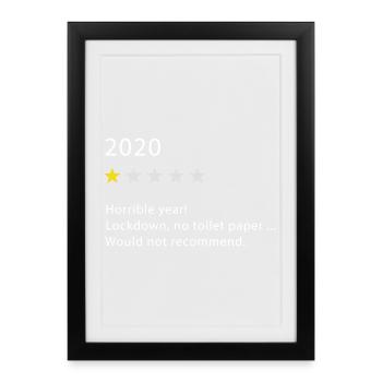 2020 - Framed poster (27 × 37 cm) - black - Front