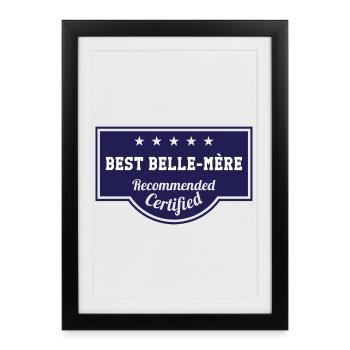 Meilleure Belle-Mère - Affiche encadrée (27 × 37 cm) - noir - Devant