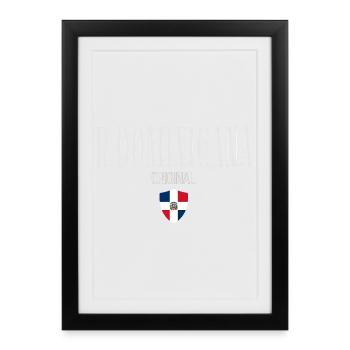 Original par République dominicaine, fierté dominicaine - Affiche encadrée (27 × 37 cm) - noir - Devant