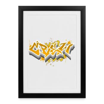 équipage - Affiche encadrée (27 × 37 cm) - noir - Devant