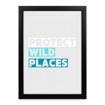 Wilderness & Adventure Protection - Framed poster (27 × 37 cm) - black - Front