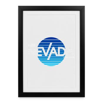 Nevada Sport Denim Design - Framed poster (27 × 37 cm) - black - Front