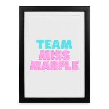 Team Miss Marple colored - Framed poster (27 × 37 cm) - black - Front