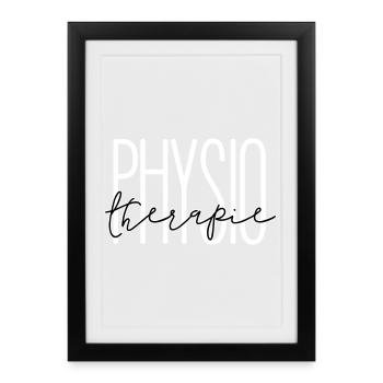 Stylish design for physiotherapy department - Framed poster (27 × 37 cm) - black - Front