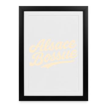 Alsace Bossue lettering - Framed poster (27 × 37 cm) - black - Front