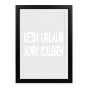 Holiday - Framed poster (27 × 37 cm) - black - Front