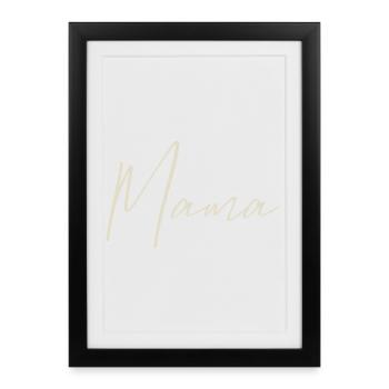 Mom - Framed poster (27 × 37 cm) - black - Front