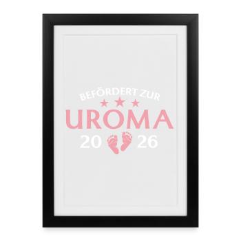 Great-grandmother 2026 Promoted to great-grandmother - Framed poster (27 × 37 cm) - black - Front