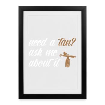 Spray Spray Kit Kit Professionnel pour Artistes de Bronzage - Affiche encadrée (27 × 37 cm) - noir - Devant