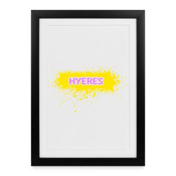 Hyeres as Sun - Framed poster (27 × 37 cm) - black - Front