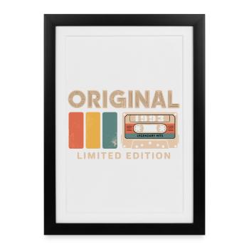 Original 1993 Birthday 1993 Gift 1993 Retro - Framed poster (27 × 37 cm) - black - Front