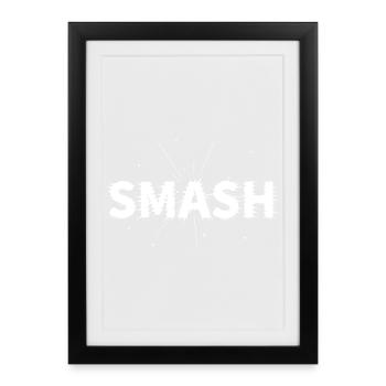 Tennis Padel Smash Design for Players - Framed poster (27 × 37 cm) - black - Front