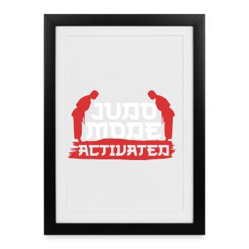 Judo Martial Arts - Framed poster (27 × 37 cm) - black - Front