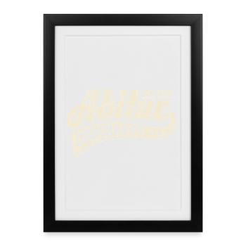 Abi Est 2026 - Abitur - Don - Affiche encadrée (27 × 37 cm) - noir - Devant