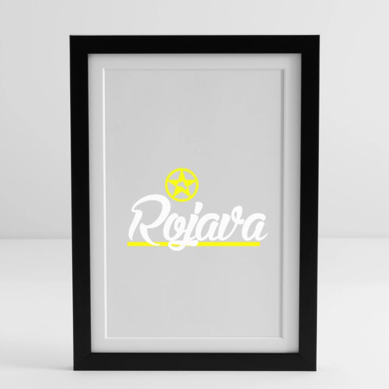 Kurde de Rojava Affiche encadrée (27 × 37 cm)