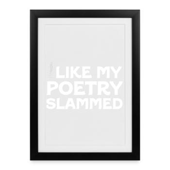 T-shirt graphique Bold Quill Poetry Slam - Affiche encadrée (27 × 37 cm) - noir - Devant