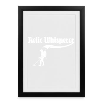 Détecteur Chercheur de Reliques - Affiche encadrée (27 × 37 cm) - noir - Devant