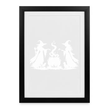 Witches' cauldron - Framed poster (27 × 37 cm) - black - Front