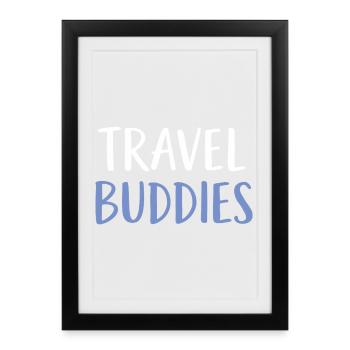 Travel Buddies - Framed poster (27 × 37 cm) - black - Front