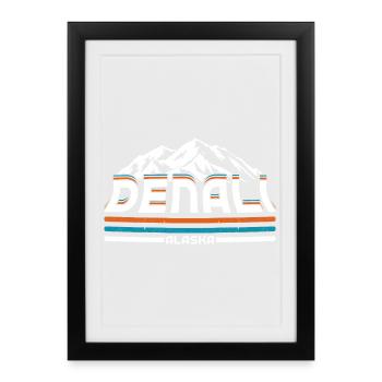 Alaska Denalis National Park - Framed poster (27 × 37 cm) - black - Front