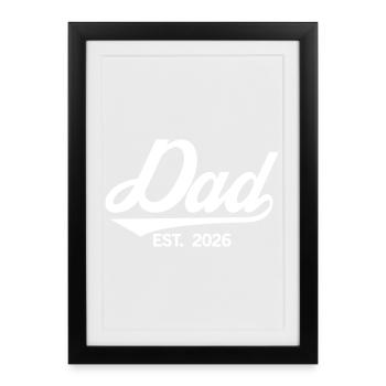 Fondation du père en 2026 - Affiche encadrée (27 × 37 cm) - noir - Devant