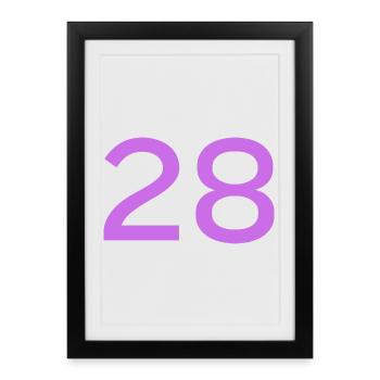28 - Framed poster (27 × 37 cm) - black - Front