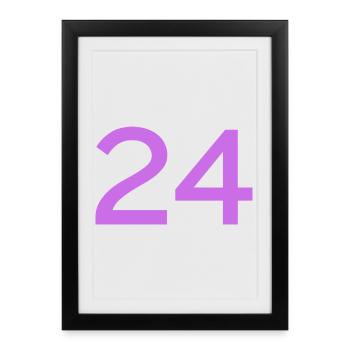 24 - Framed poster (27 × 37 cm) - black - Front