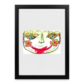 Virágos. - Affiche encadrée (27 × 37 cm) - noir - Devant