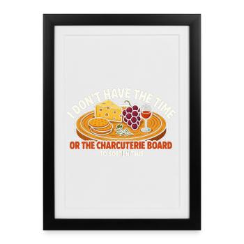 Time Crunched Charcuterie - Framed poster (27 × 37 cm) - black - Front