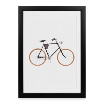 Vélo de sécurité - Affiche encadrée (27 × 37 cm) - noir - Devant