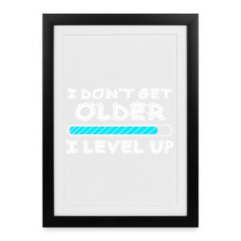 Funny Gaming - Gerahmtes Poster (27 × 37 cm) - Schwarz - Vorne
