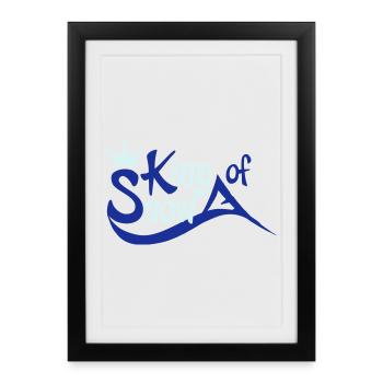 snowboarding - Affiche encadrée (27 × 37 cm) - noir - Devant