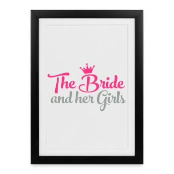 bride - Framed poster (27 × 37 cm) - black - Front