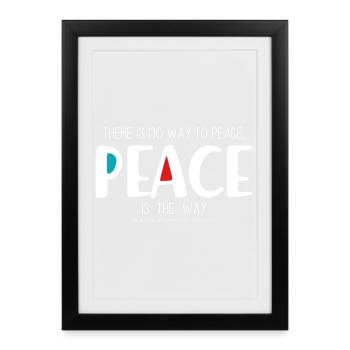 Peace 2 (sombre) - Affiche encadrée (27 × 37 cm) - noir - Devant