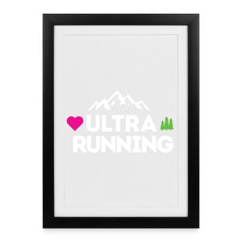 Ultra Running – My Love - Framed poster (27 × 37 cm) - black - Front