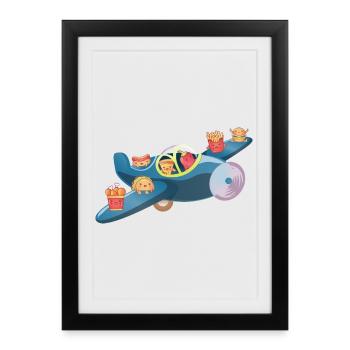 Bombardier calorique - Affiche encadrée (27 × 37 cm) - noir - Devant