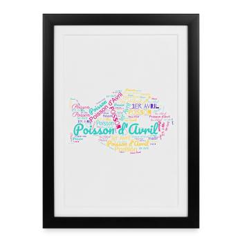 APRIL FOOL - Framed poster (27 × 37 cm) - black - Front