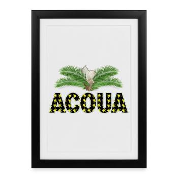 ACOUA - Affiche encadrée (27 × 37 cm) - noir - Devant