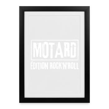 BIKER Rock N Roll Edition - Framed poster (27 × 37 cm) - black - Front