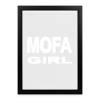Moped - Framed poster (27 × 37 cm) - black - Front