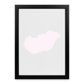 Pays hongrois - Affiche encadrée (27 × 37 cm) - noir - Devant