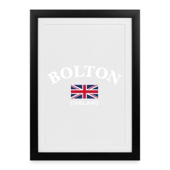 Bolton, England - Framed poster (27 × 37 cm) - black - Front
