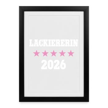 Painter 2026 Occupation Painter Paint Shop Trainee - Framed poster (27 × 37 cm) - black - Front