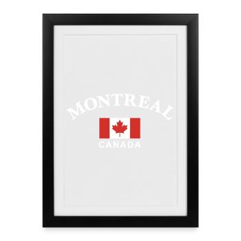 Montreal, Canada - Framed poster (27 × 37 cm) - black - Front