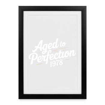 1978 Design for the 48 – For 48 years - Framed poster (27 × 37 cm) - black - Front